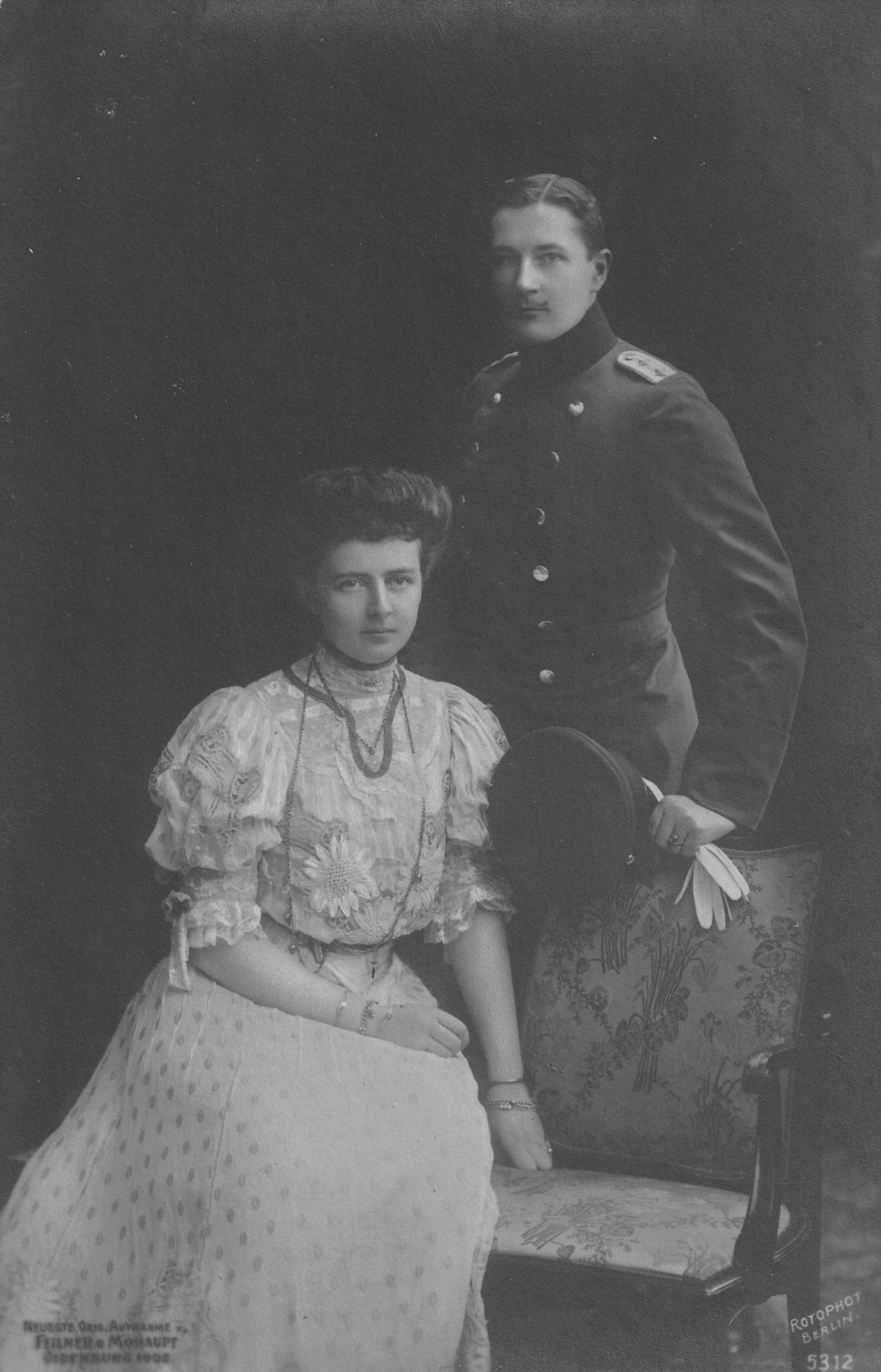 Prinz Eitel Friedrich von Preußen mit Prinzessin Sophie Charlotte, geb. Herzogin von Oldenburg