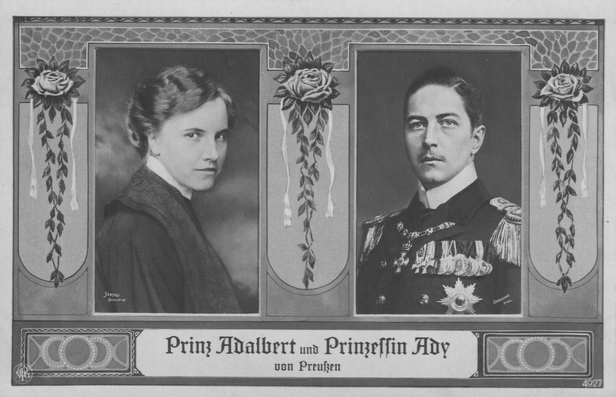 Prinz Adalbert von Preußen und Prinzessin Ady, geb. Prinzessin von Sachsen-Meiningen