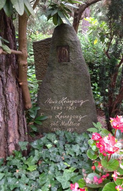 Grabstein Erna Leisegang, geb. Mehlhose, Waldfriedhof Dahlem, Berlin