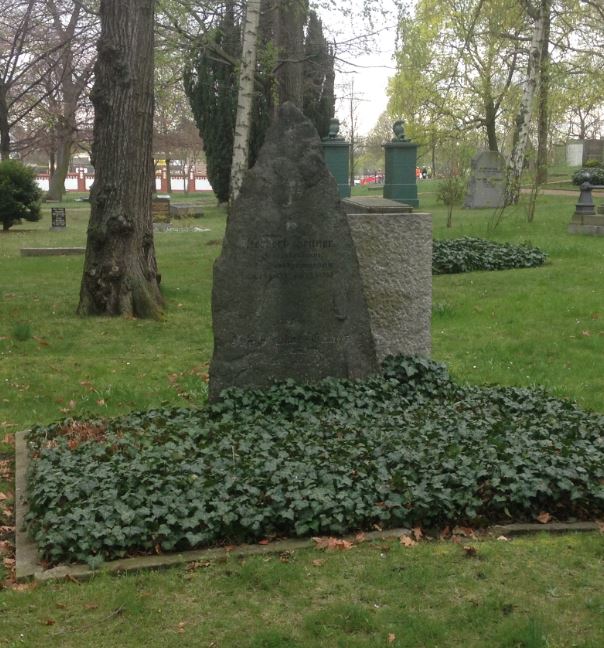 Grabstein Otto Grandke-Geitner, Invalidenfriedhof Berlin, Deutschland