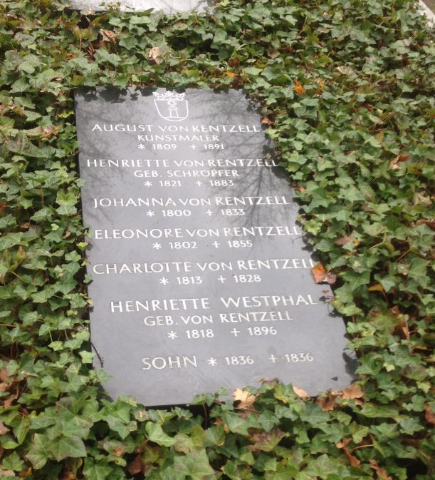 Grabstein Henriette von Rentzell, geb. Schröpfer, Invalidenfriedhof Berlin, Deutschland