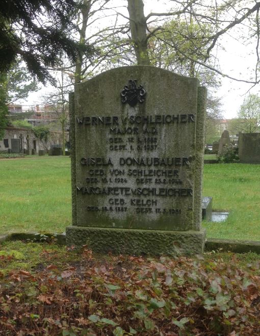 Grabstein Werner von Schleicher, Invalidenfriedhof Berlin, Deutschland