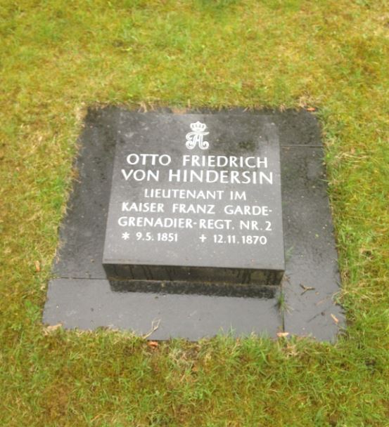Restitutionsgrabstein Otto Friedrich von Hindersin, Invalidenfriedhof Berlin, Deutschland