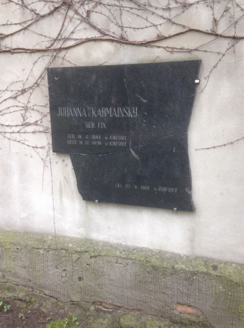 Grabstein Johanna von Karmainsky, geb. Fix, Invalidenfriedhof Berlin, Deutschland