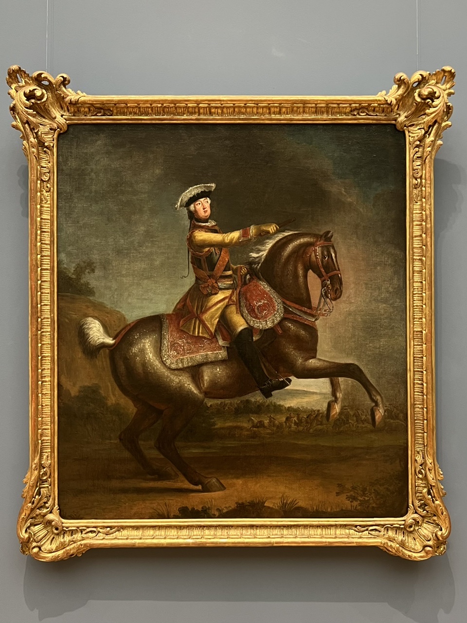 Reiterbildnis Prinz August Wilhelm von Preußen (Gemälde von Gottfried Hempel, ca. 1755)