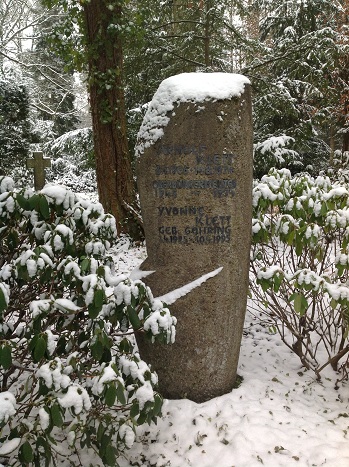 Grabstein Arnulf Klett, Waldfriedhof Stuttgart-Degerloch