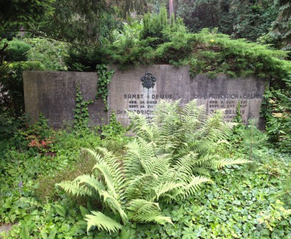 Grabstein Friedrich von Delius, Waldfriedhof Dahlem, Berlin