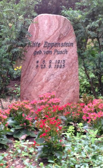 Grabstein Käte Eppenstein, geb. von Pusch, Waldfriedhof Dahlem, Berlin