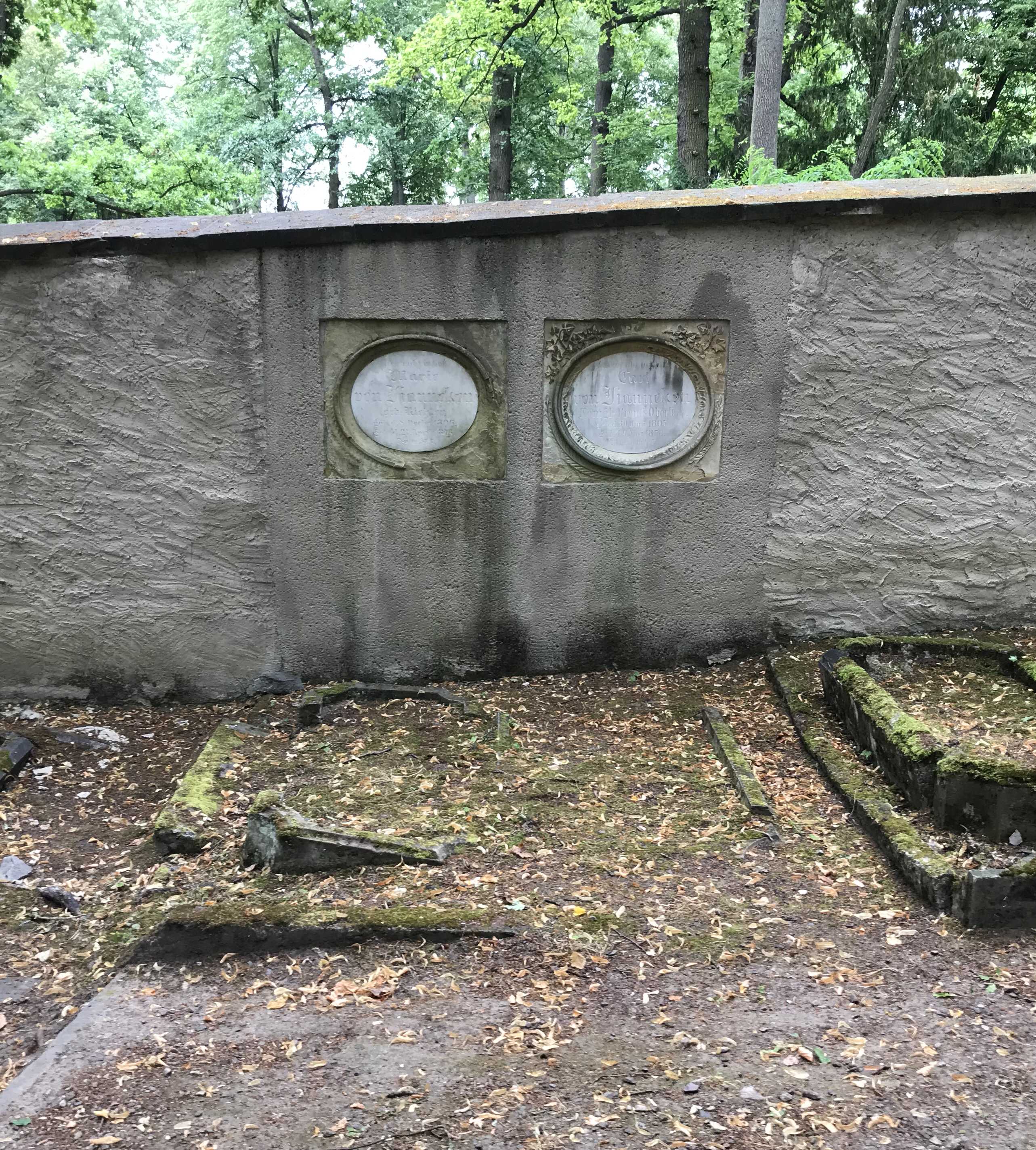 Grabstein Marie von Hanneken, geb. Richter, Hauptfriedhof Weimar, Thüringen, Deutschland