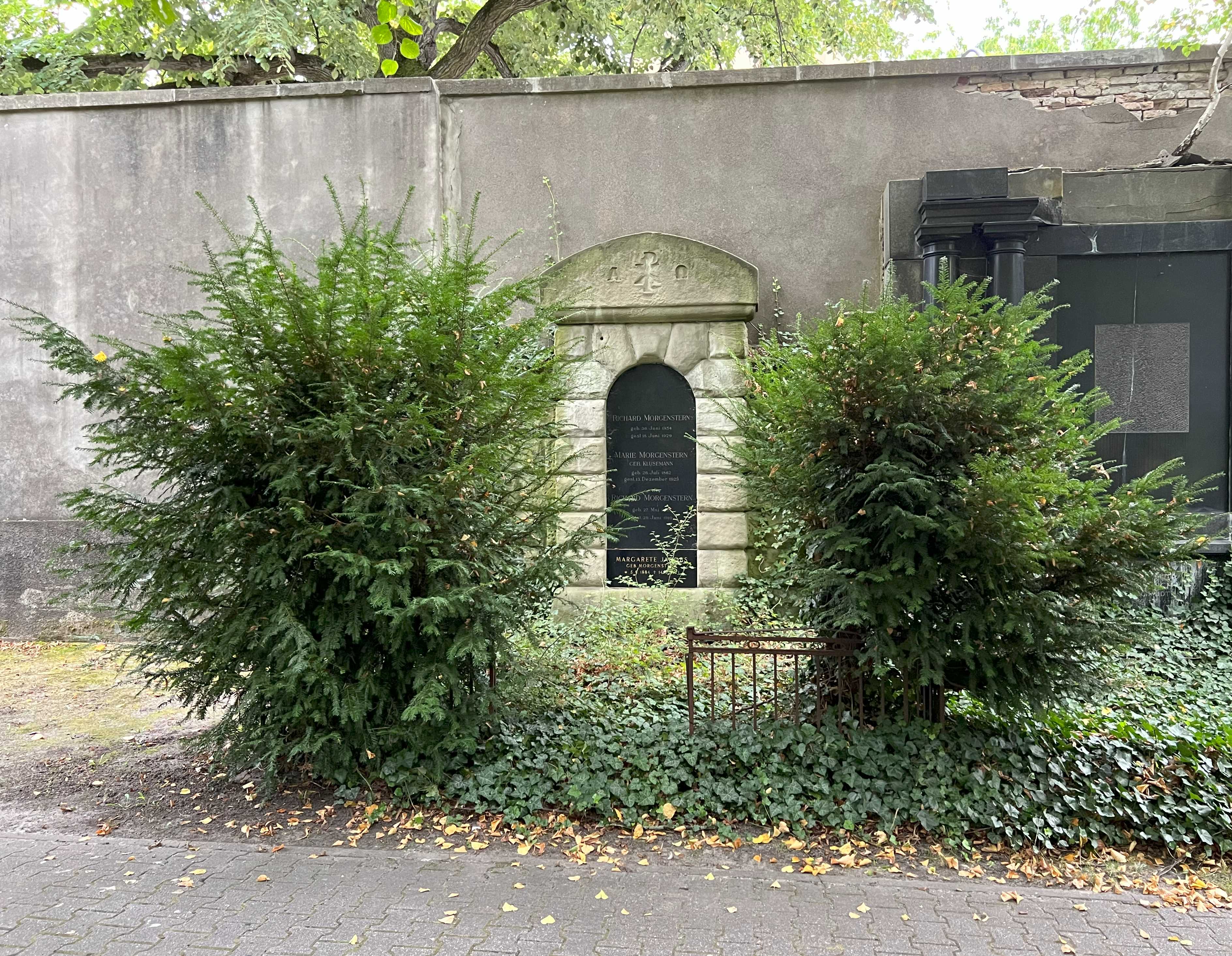 Grabstein Richard Morgenstern, Friedhof Wilmersdorf, Berlin