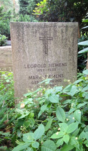 Grabstein Marie Siemens, geb. Mohring, Waldfriedhof Dahlem, Berlin